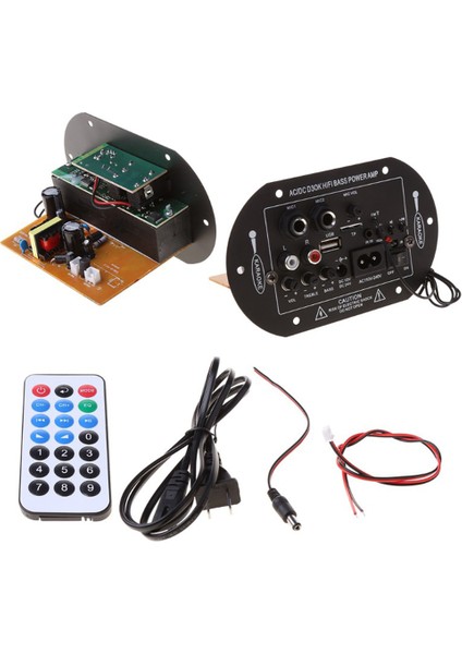 12V 24V Bluetooth Amplifikatör Kurulu 30-120W Hifi Çift Mikrofon Arayüzü Araba Subwoofer Amplifikatör Modülü (Abd Tak) (Yurt Dışından)