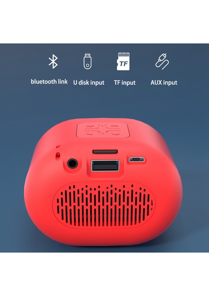 B62 Kablosuz Bluetooth Hoparlör Tws Subwoofer Mini Hoparlör Kırmızı (Yurt Dışından)
