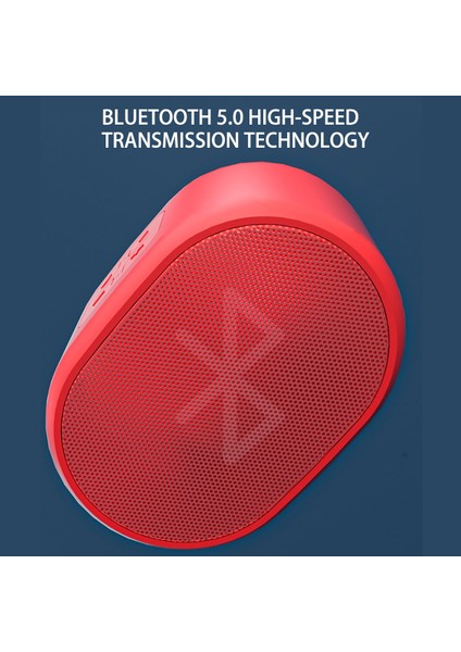 B62 Kablosuz Bluetooth Hoparlör Tws Subwoofer Mini Hoparlör Kırmızı (Yurt Dışından)