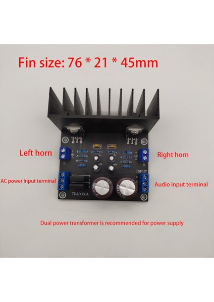TDA2030A Saf Güç Amplifikatörü Kiti 2X15W Kit Çift Kanallı Güç Amplifikatörü Kartı (Yurt Dışından)