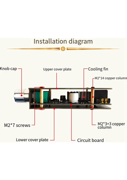 -1002MT 5.0 Bluetooth Güç Amplifikatörü Kurulu 100W Kanal Amplifikatör Kartı, Ses Kutusu Için Kısa Devre Korumalı (Yurt Dışından)