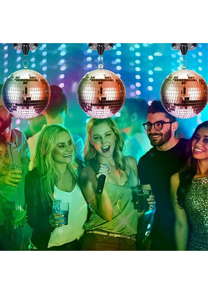 Işık ve Disko Topu ile Güçlendirilmiş Disko Topu Işığı ile Disko Topu Dekoru, Noel Partisi, Dj Kulübü Parti Malzemeleri (Yurt Dışından)
