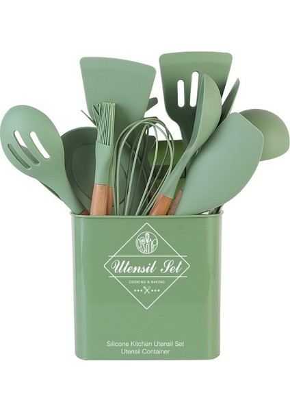 Saklama Kovalı Silikon Mutfak Eşyaları (13'lü Set) (Yurt Dışından)