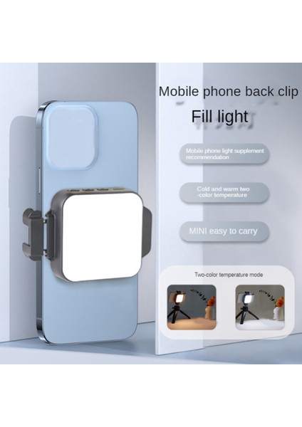 1500MAH Cep Telefonu Dolgu Işığı Taşınabilir Güzellik Işığı Arka Klip LED Işık Mini Çok Fonksiyonlu Selfie Canlı Dolgu Işığı (Yurt Dışından)