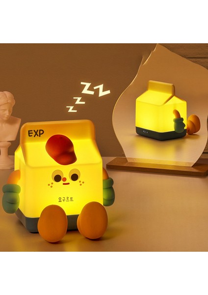 2'si 1 Arada Süt Karton Gece Lambası Dekor Başucu Lambası Cep Telefonu Tutucu Şarj Edilebilir Dokunmatik Kısılabilir 500 Mah (Yurt Dışından) fiyatları