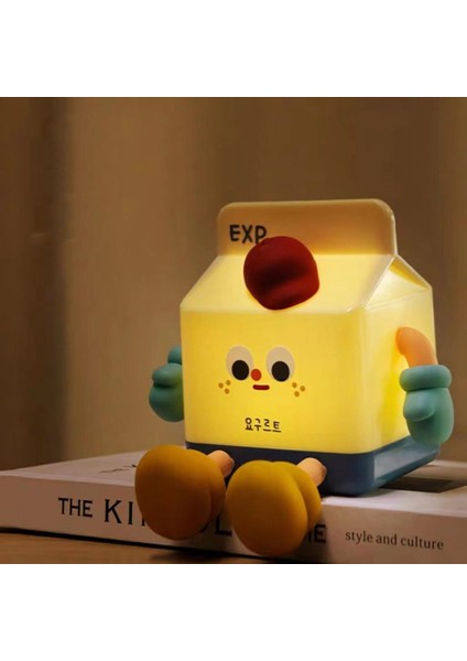 2'si 1 Arada Süt Karton Gece Lambası Dekor Başucu Lambası Cep Telefonu Tutucu Şarj Edilebilir Dokunmatik Kısılabilir 500 Mah (Yurt Dışından) fırsatları