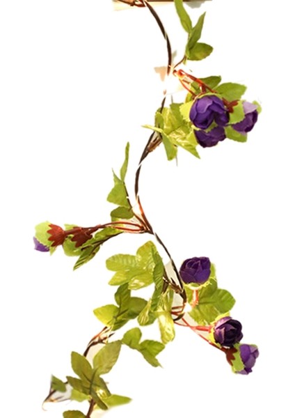 2.2m 25LED Bitkiler Garland Dize Işık Flores Düğün Ev Dekorasyon Çelenk Bırakır (Yurt Dışından)