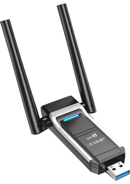 AX1800M USB Wıfı 6 Adaptörü 802.11AX For Pc, USB 3.0 Wifi Dongle 5 Ghz/2,4 Ghz Yüksek Kazançlı Kablosuz Ağ Adaptörü (Yurt Dışından)