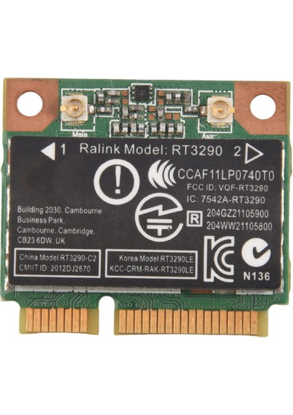 150MBPS 2.4ghz RT3290 802.11B/G Kablosuz Wlan Wıfı + Bluetooth Bt 3.0 Yarım Mini Pcı-E Kartı CQ58 M6 4445S Dv4 (Yurt Dışından)