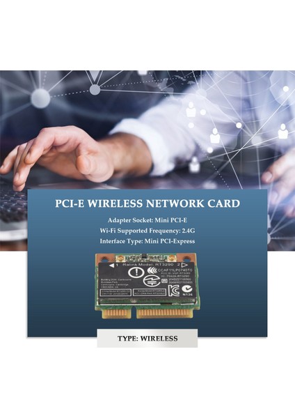 150MBPS 2.4ghz RT3290 802.11B/G Kablosuz Wlan Wıfı + Bluetooth Bt 3.0 Yarım Mini Pcı-E Kartı CQ58 M6 4445S Dv4 (Yurt Dışından)