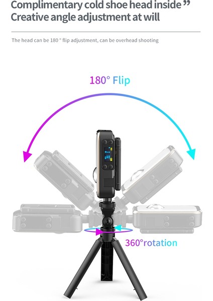 Fotoğraf Işıkları Masaüstü Cep Telefonu Standlı LED Işıklar Doğrudan Yayın Dolgu Işığı Rgb Ortam Işığı, C (Yurt Dışından) indirimleri