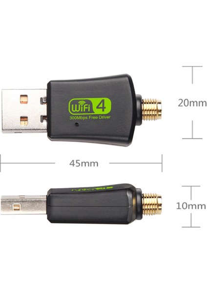 USB Wifi Adaptörü Anten USB Wifi Adaptör Kartı Wi-Fi Adaptörü Ethernet Wifi Dongle Pc Masaüstü Dizüstü Bilgisayar Için Ücretsiz Sürücü (Yurt Dışından)