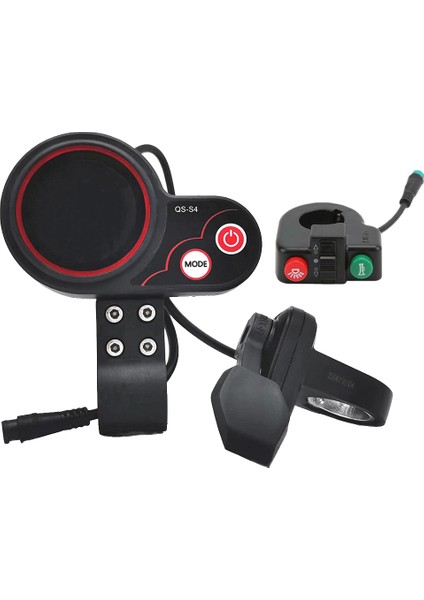 Qs-S4 48V-60V Başparmak Gaz LCD Ekran Ölçer 6pın + Anahtarı Düğmesi Kıtı Sıfır 8 9 10 8x 10X Elektrikli Scooter (Yurt Dışından)