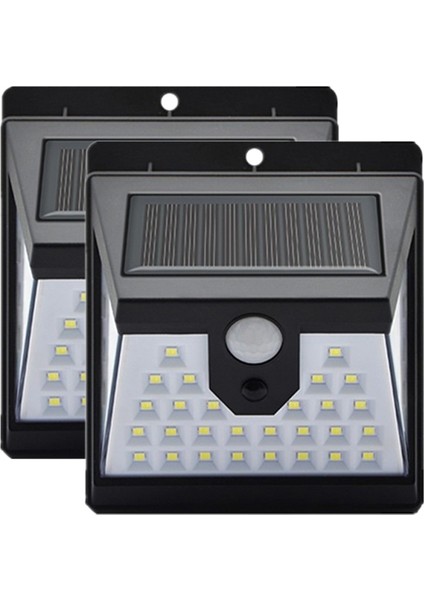 Güneş Enerjili Işıklar Dış Mekan 40 LED ve 3 Çalışma Modu IP65 Su Geçirmez Güneş Enerjili Işıklar Güvenlik Güneş Enerjili Hareket Sensörü Işıkları 2 Paket (Yurt Dışından)