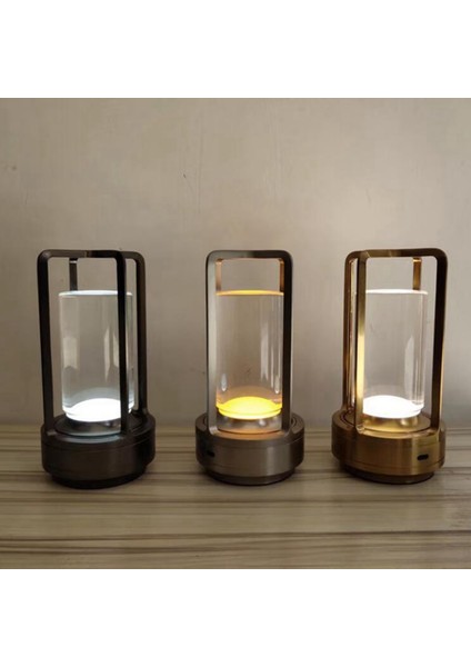 2600MAH Şarj Edilebilir LED Masa Lambası Modern Dokunmatik Ayarlı Masa Lambası Yatak Odası Için Restoran Dekorasyon Açık Altın (Yurt Dışından) fırsatları