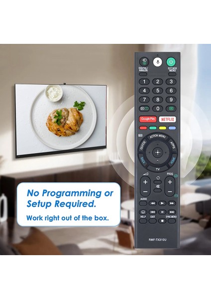 RMF-TX310U Sesli Uzaktan Kumandayı Mikrofonla Değiştirin 4K Akıllı Tv XBR-43X800G XBR-75X800G XBR-65X800G (Yurt Dışından)