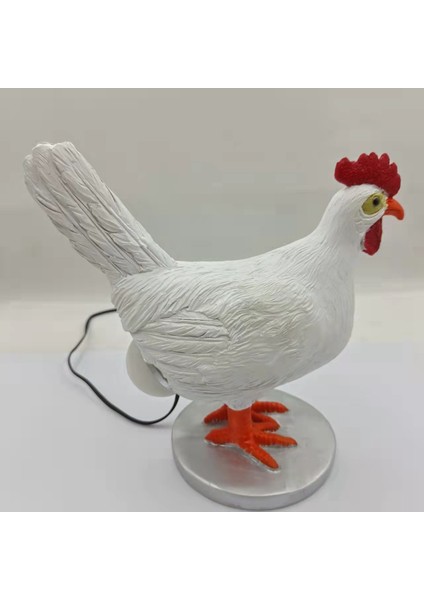 Yumurta Lambası Reçine Tavuk Yumurta Lambası Masa Lamba Işığı 3D LED Tavuk Yumurtlama Gece Işıkları Yatak Odası Oturma Odası Dekor Için (Yurt Dışından)