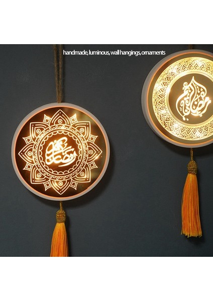 Arap Gece Lambası Ramazan Eid Duvar Aydınlık LED Lamba Mübarek Müslüman Islam Parti Mübarek Asılı Dekorlar Ev Için, D (Yurt Dışından) fırsatları