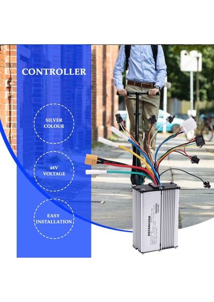 48 V 20A Alüminyum Alaşımlı Elektrikli Scooter Motor Kontrol Cihazı Scooter Yedek Aksesuar Parçaları 10 Inç Kugoo M4,1 Adet (Yurt Dışından)