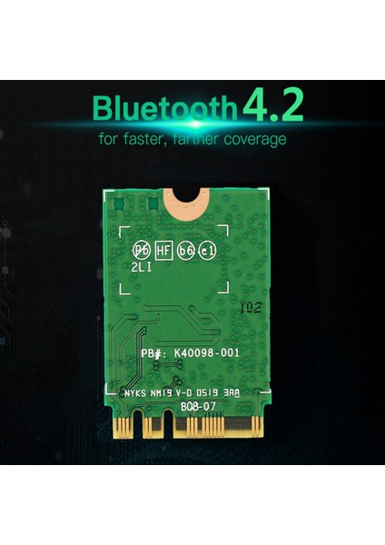 8260 8260NGW Wifi Kartı + 2X8DB Anten 2.4g/5 Ghz 867 M Bluetooth 4.2 Ngff M.2 Wifi Kablosuz Kart Modülü Ac 8260 Için (Yurt Dışından)
