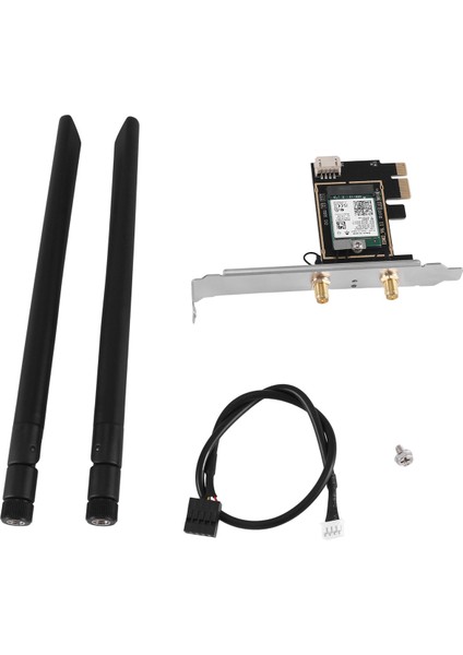 AX210NGW Wifi Kartı Wifi 6e Çift Bant 2.4g/5g Kablosuz Kart Adaptörü AX210 Bt5.2 2400 Mbps Pcıe Adaptörü 2X8DB Anten ile (Yurt Dışından)