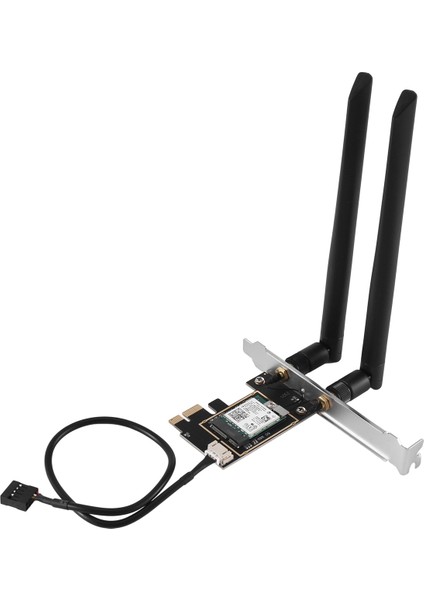 AX210NGW Wifi Kartı Wifi 6e Çift Bant 2.4g/5g Kablosuz Kart Adaptörü AX210 Bt5.2 2400 Mbps Pcıe Adaptörü 2X8DB Anten ile (Yurt Dışından)