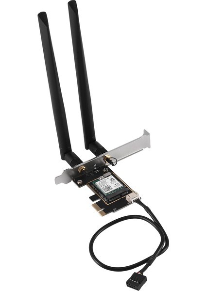 AX210NGW Wifi Kartı Wifi 6e Çift Bant 2.4g/5g Kablosuz Kart Adaptörü AX210 Bt5.2 2400 Mbps Pcıe Adaptörü 2X8DB Anten ile (Yurt Dışından)