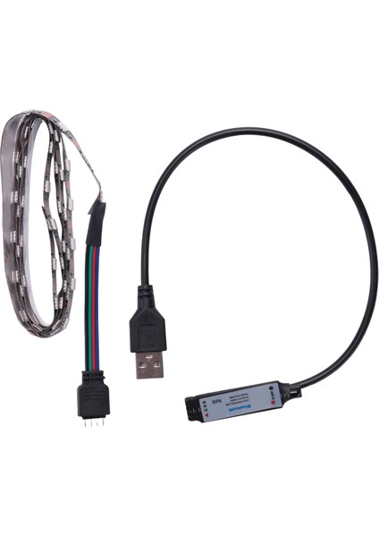 LED Işık Şeridi Su Geçirmez Değildir 5050RGB Bluetooth Uygulaması 5V Ev Dekorasyonu Için Arka Plan Rgb Işık Şeridi 1 Metre (Yurt Dışından) fiyatları