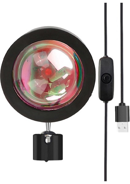 Projeksiyon Atmosfer Lambası LED Gece Lambası, USB Projektör 360 Derece Rotasyon Fotoğraf Lambaları Ev Odası Stüdyo C Için (Yurt Dışından)