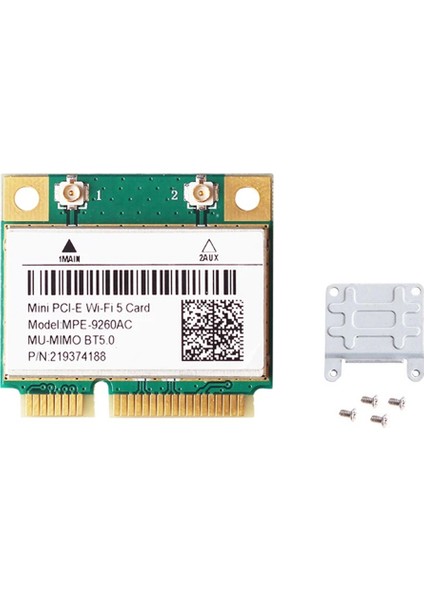 2033 Mbps Mini-Pcıe Kart 9260AC 2.4g/5 Ghz Bt 5.0 Wlan Wifi Kartı Çift Bant 802.11AC Dizüstü Bilgisayar Masaüstü WINDOWS10/11 (Yurt Dışından)
