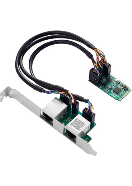 M.2 - Çift Bağlantı Noktalı 2.5g Gigabit Ağ Kartı 2 RJ45 Bağlantı Noktası 2500 Mbps 1000M B/m Anahtar Yuvası, 2242 Boyut (Yurt Dışından)