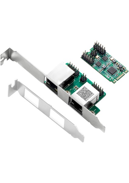 M.2 - Çift Bağlantı Noktalı 2.5g Gigabit Ağ Kartı 2 RJ45 Bağlantı Noktası 2500 Mbps 1000M B/m Anahtar Yuvası, 2242 Boyut (Yurt Dışından)