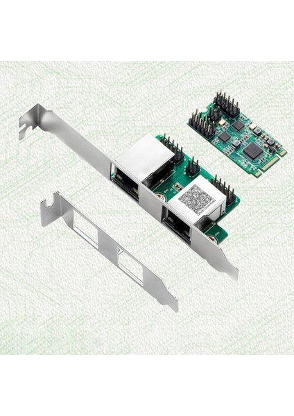 M.2 - Çift Bağlantı Noktalı 2.5g Gigabit Ağ Kartı 2 RJ45 Bağlantı Noktası 2500 Mbps 1000M B/m Anahtar Yuvası, 2242 Boyut (Yurt Dışından)