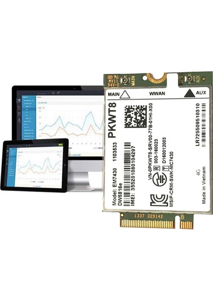 EM7430 DW5816E 4g Lte Modülü + 2xanten GOBI6000 7280 7285 7290 7389 7390 7480 7490 E7470 Cat6 DW5811E (Yurt Dışından) indirimleri
