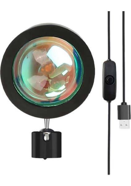 Projeksiyon Atmosfer Lambası LED Gece Lambası, USB Projektör 360 Derece Rotasyon Fotoğraf Lambaları Ev Odası Stüdyo A Için (Yurt Dışından)