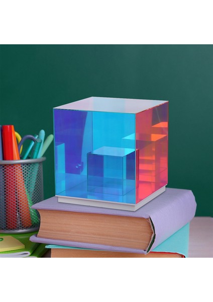 LED Akrilik Kare 3D Dekoratif Gece Lambası Restoran Cafe Dekoratif Için Renkli Yatak Odası Başucu Atmosfer Işıkları (Yurt Dışından) modelleri