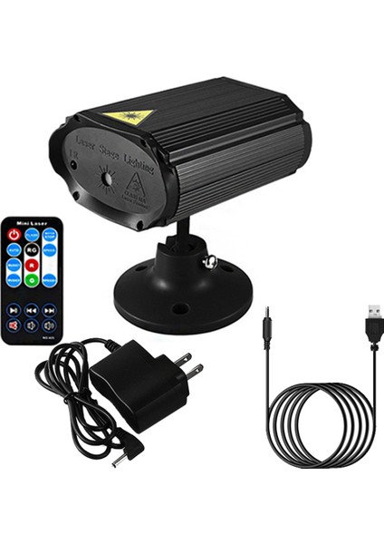 Parti Işığı Sahne Işığı Atmosfer Işığı Ses Kontrolü Uzaktan Kumanda Projeksiyon Efekti Karaoke Siyah Abd Plug (Yurt Dışından)