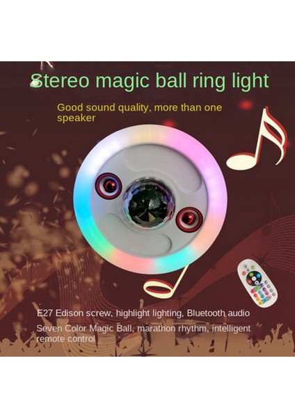 E27 Vidalı LED Renkli Ses Ampulü Rgb Akıllı Uzaktan Kumanda Müzik Renkli Işık (Yurt Dışından) indirimleri