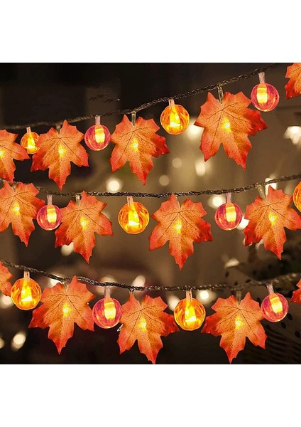 Cadılar Bayramı Süslemeleri Sving Dekor Kabak Dekorasyonu Cadılar Bayramı Işıkları, 40 LED Işıklı Çelenk Çelenk (Yurt Dışından) fiyatları