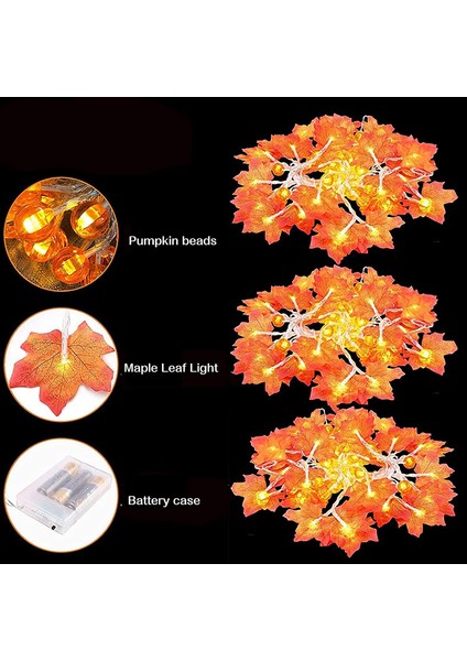 Cadılar Bayramı Süslemeleri Sving Dekor Kabak Dekorasyonu Cadılar Bayramı Işıkları, 40 LED Işıklı Çelenk Çelenk (Yurt Dışından) fırsatları