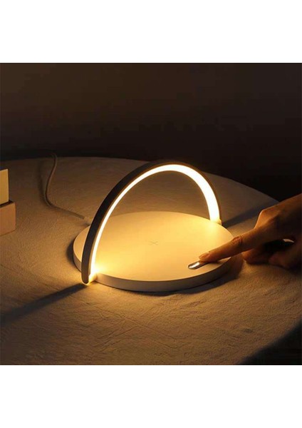 Plus x Xr 12 11 Pro Xs Max Için Kablosuz Şarj Cihazı Masa Lambası Gece Işık Pad'i Şarj Etmek Için (Siyah) (Yurt Dışından) fırsatları