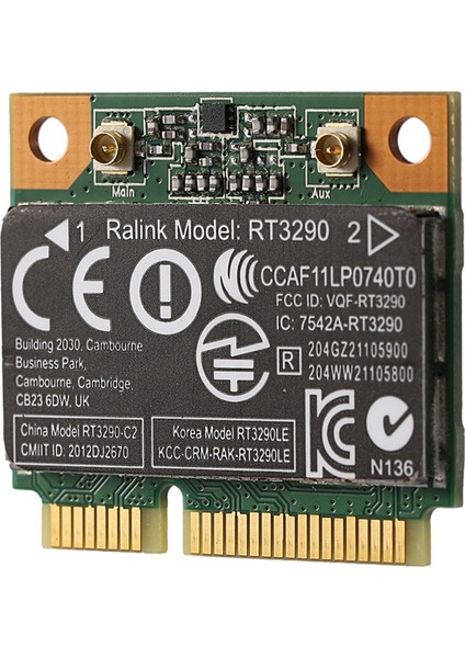 Adet 150 Mbps 2.4 Ghz RT3290 802.11B/G Kablosuz Wlan Kartı Wıfı + Bluetooth Bt 4.0 Yarım Mini Pcı-E Kartı CQ58 (Yurt Dışından)