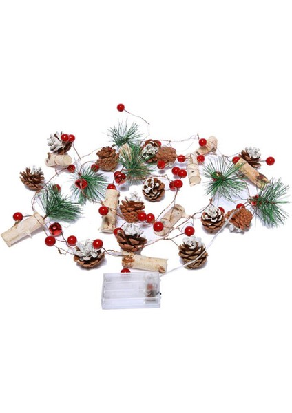 LED Noel Işık Dize, Elektrikli Kapalı Noel Çam Konisi Işık Dize, (Yurt Dışından)