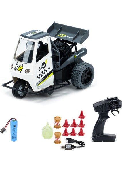 Rc Araba Motorlu Üç Tekerlekli Bisiklet 2.4g Servo Uzaktan Kumandalı Işık ve Ses Püskürtme Yüksek Hızlı Emülasyon Motosikletler (Yurt Dışından)