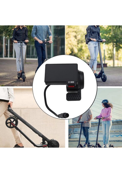 Z-920 LCD Ekran Gösterge Paneli 6 Pin Kugoo M4 Elektrikli Scooter Için Hızlandırıcı Kolu ile Yedek Aksesuarlar (Yurt Dışından) fırsatları