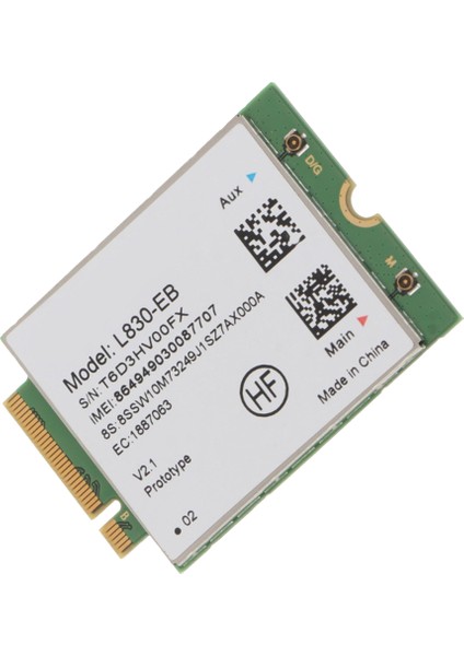 L830-4G Wi-Fi Kart Modülü X280 T480 T580 P52S L480 L580 T490 T590 P53S T490S X390 L490 L590 01AX761 (Yurt Dışından)