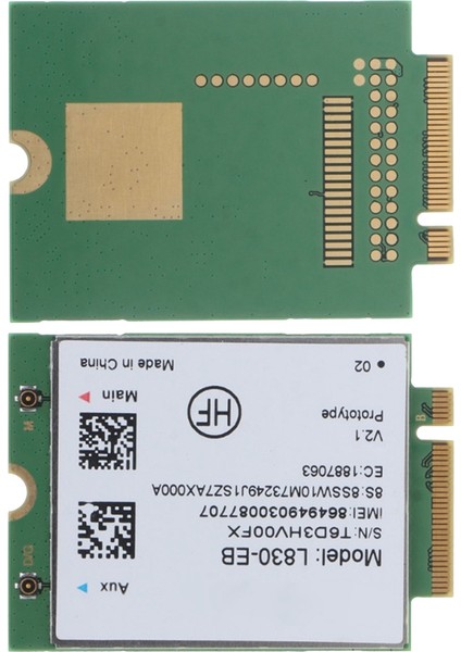 L830-4G Wi-Fi Kart Modülü X280 T480 T580 P52S L480 L580 T490 T590 P53S T490S X390 L490 L590 01AX761 (Yurt Dışından)