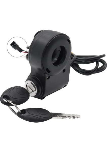 Qs-S4 36V-60V Başparmak Gaz LCD Ekran + Ateşleme Kilit Anahtarı Sıfır 8 9 10 8x 10X Elektrikli Scooter 6pın Ekran (Yurt Dışından)