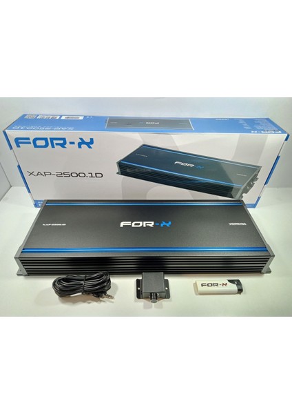 Mono Amfi + For-X Çakmak 2500RMS – For-X XAP-2500.1D Bass Anfisi – Bass Kontrollü Mono Anfi