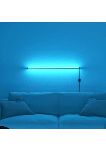 LED Abajur Aplik Gece Lambası Rgb Lambader 16 Renkli Uzaktan Kumandalı Işık